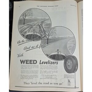 1927 WEED Levelizers Advertisement Automotive History Vintage Ad
